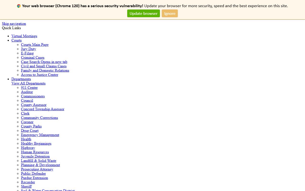 Elkhart County residents directory recorder office portal